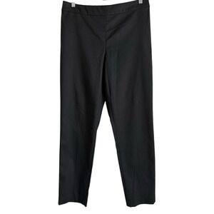 Chaps Icon Black Casual Pant Elastic Pull On Black Women's Size M NEW Stretch